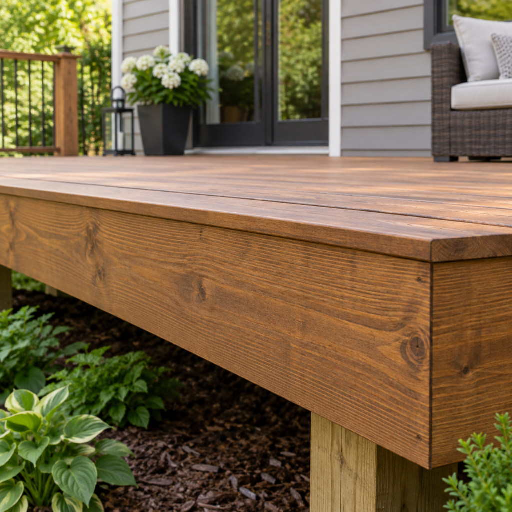 Wood fascia